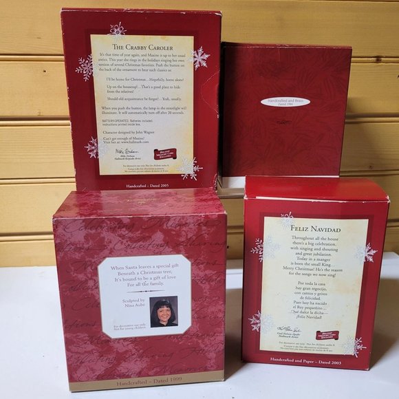 Keepsake Ornament 4 Hallmark Feliz Navidad Best Pals Our First Christmas Maxine - Picture 10 of 10